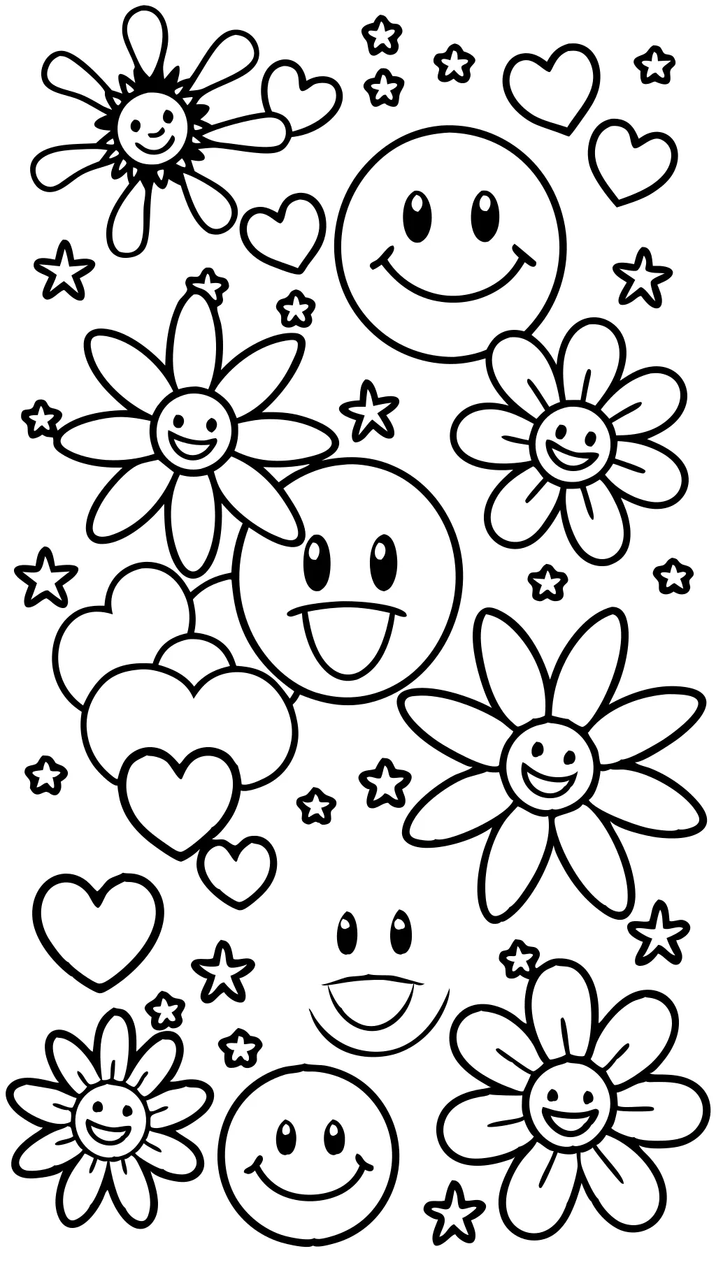 smiley coloring page